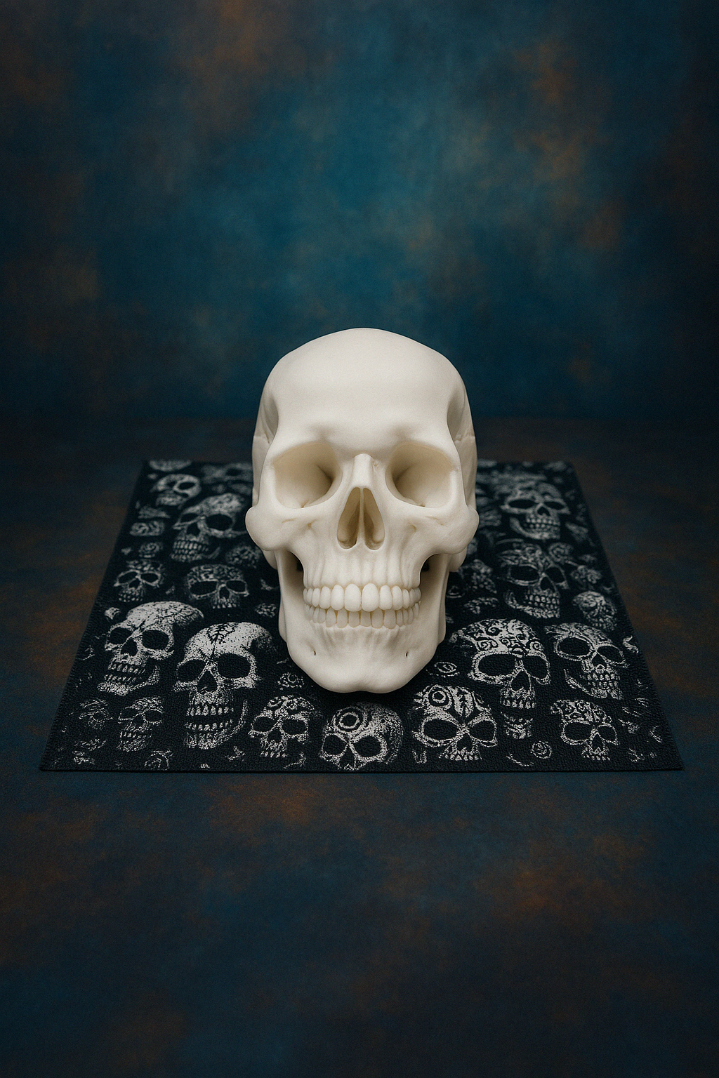 Human Skull With Background - Premium Quality